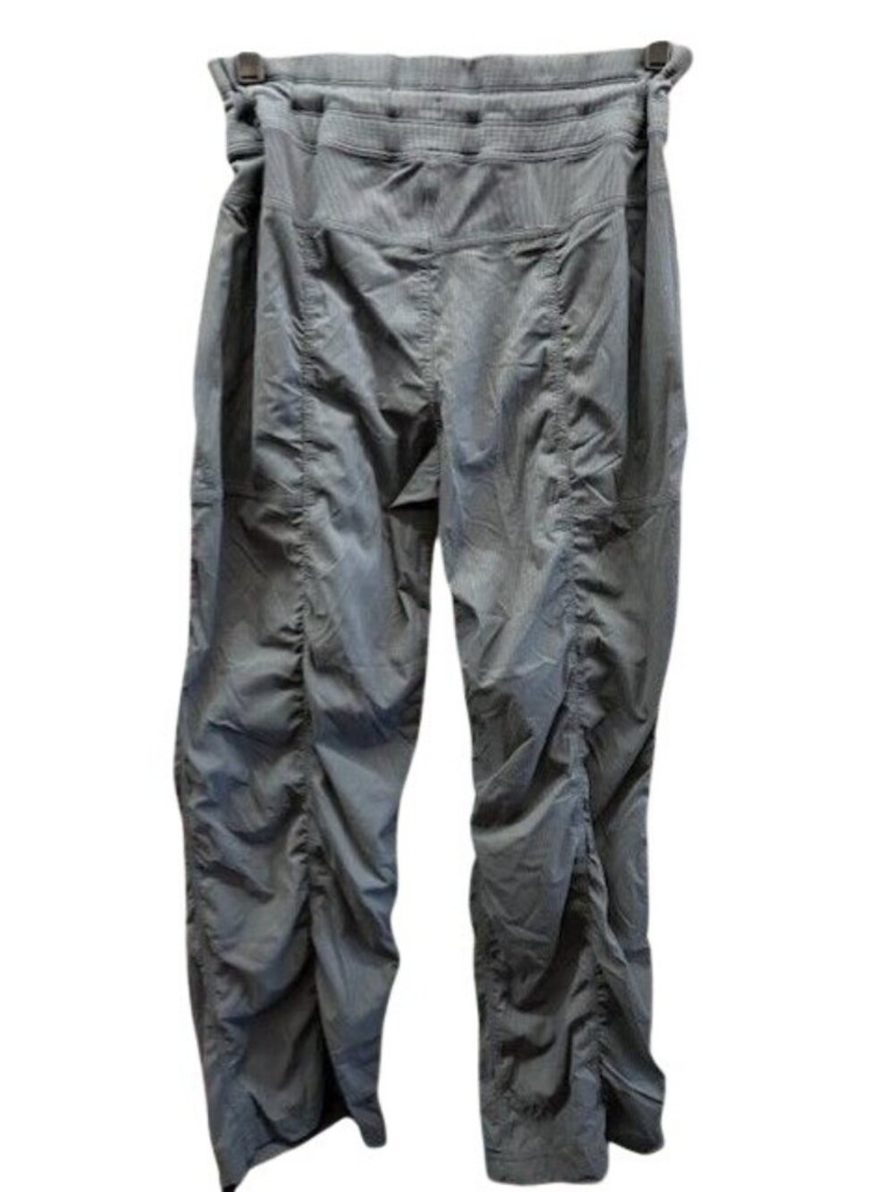 Lululemon Womens Gray Ruched Drawstring Waist Athletic Pants Size M - Picture 2 of 4